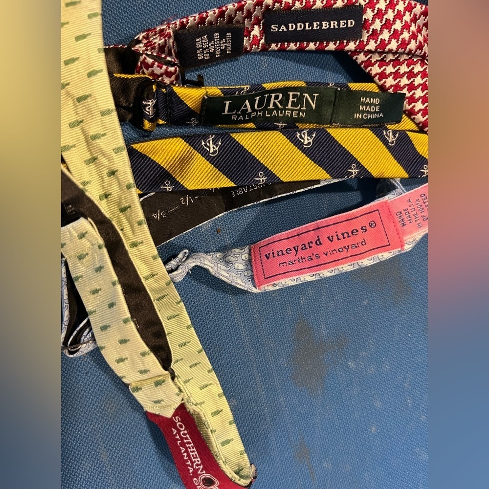 Preppy Bow Ties 5 Egara, southern proper, Ralph Lauren Saddlebred Vineyard Vine - Picture 2 of 2